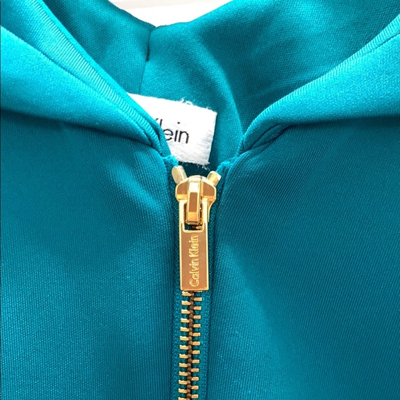 Calvin Klein Blue Jumpsuit with Long Sleeves and Tapered Legs - Picture 3 of 11